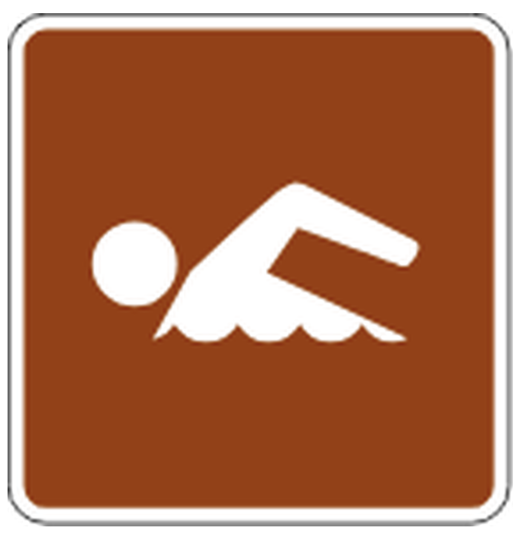 Señal de tránsito: Natación