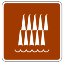 Señal de tránsito: Cascada