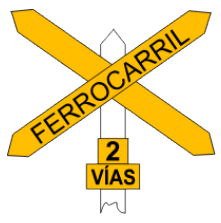 Señal de tránsito: Cruz de San Andrés