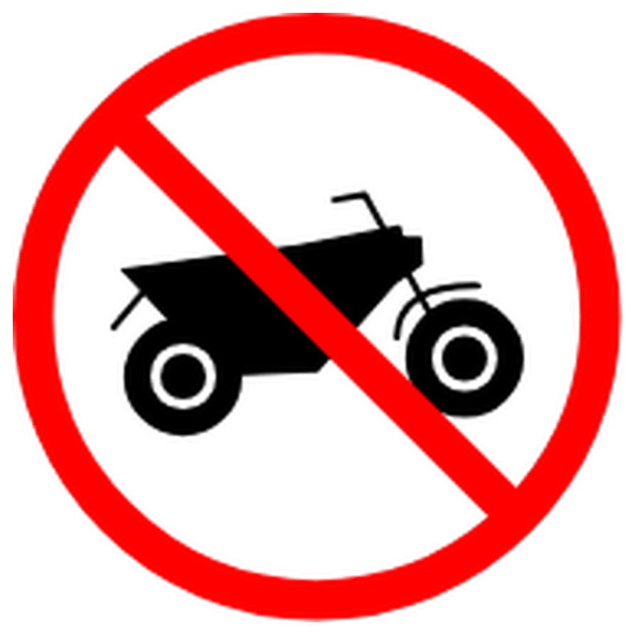 Señal de tránsito: Prohibida circulación de motocicletas