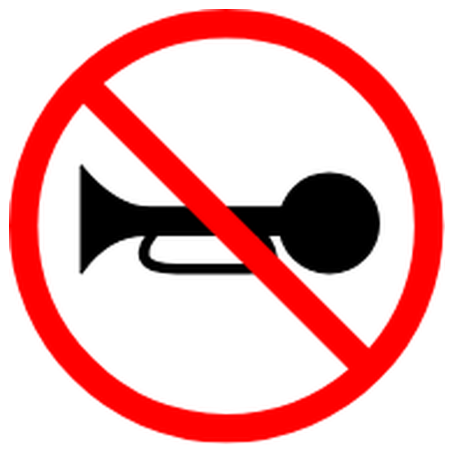 Señal de tránsito: Silencio