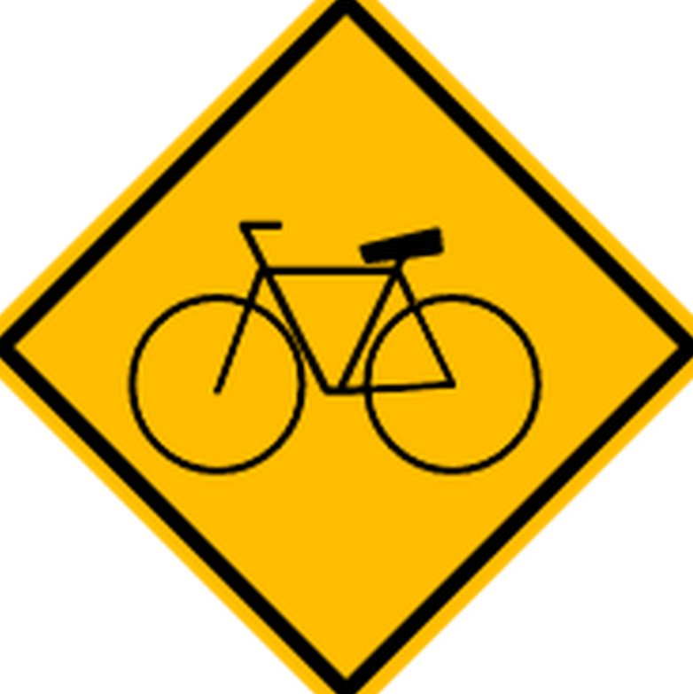 Señal de tránsito: Ciclistas en la vía