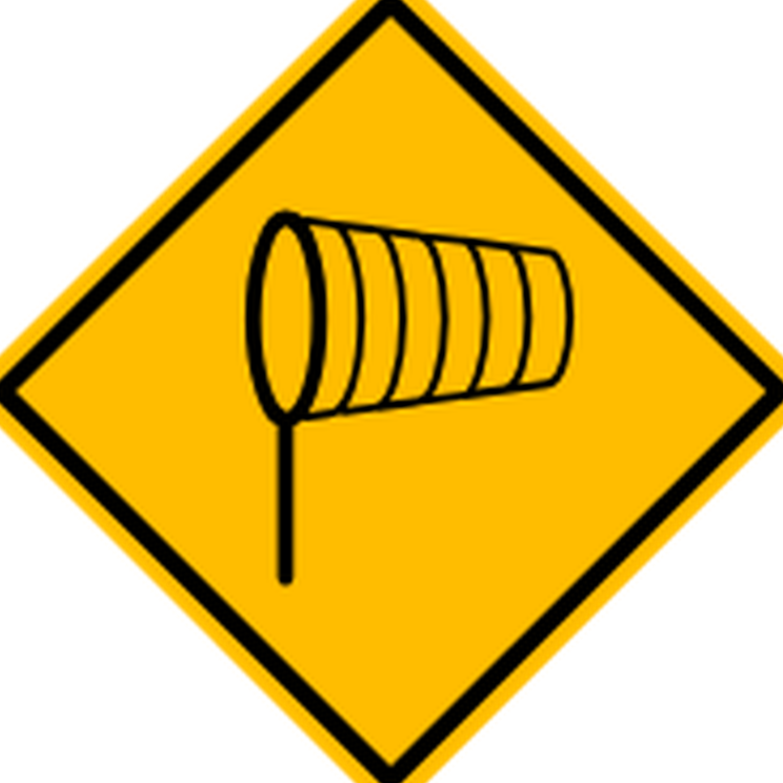 Señal de tránsito: Viento lateral