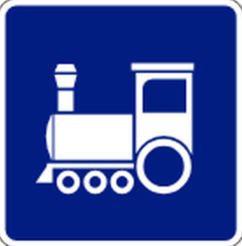 Señal de tránsito: Estación de ferrocarriles