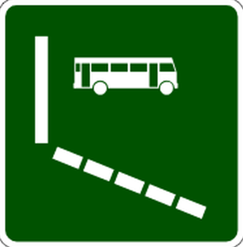 Señal de tránsito: Pista solo buses