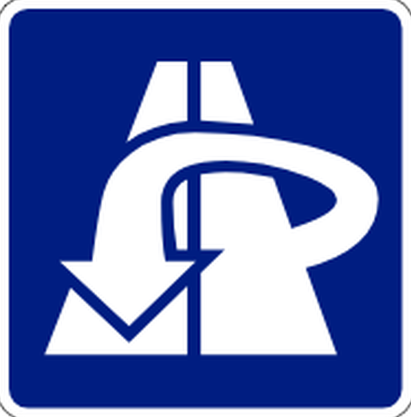Señal de tránsito: Retorno autopista