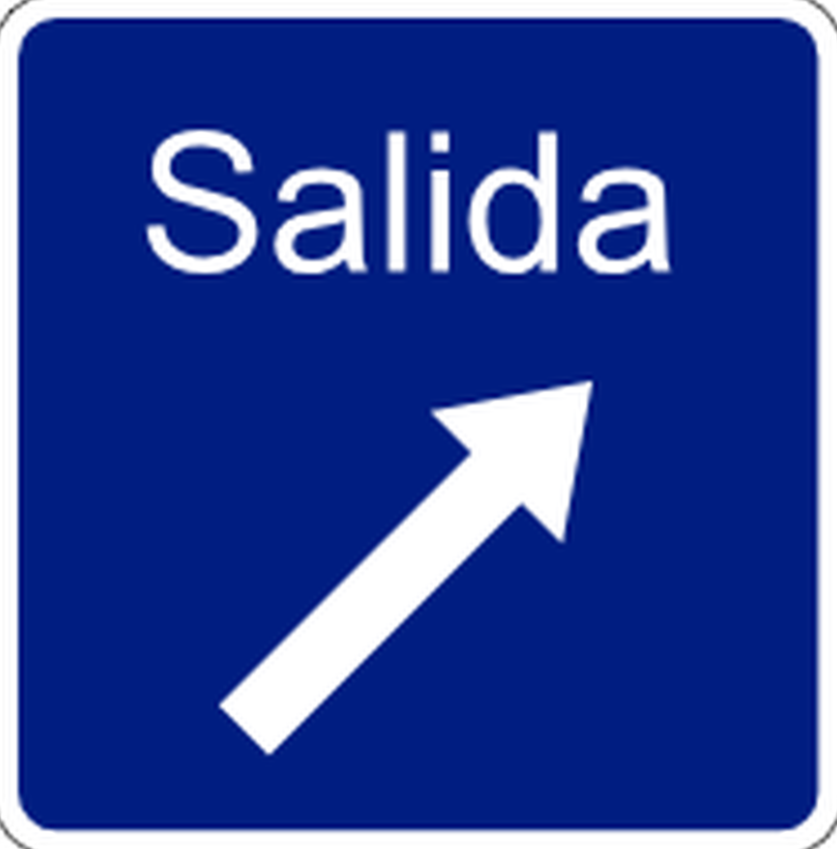 Señal de tránsito: Salida